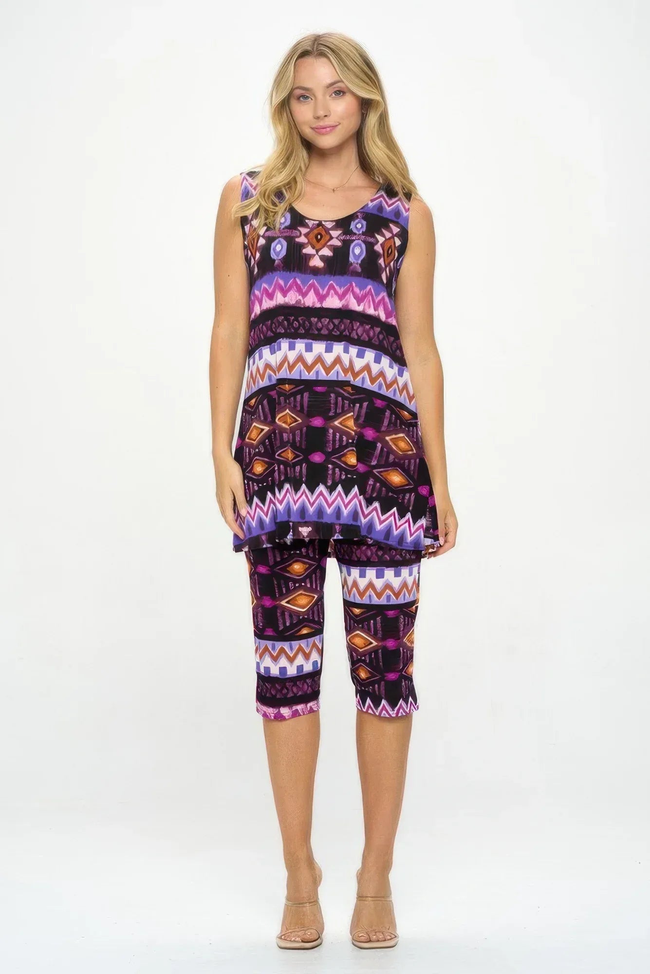 Bns Tank Capri Pants Set | Mixtshop LLC Main image