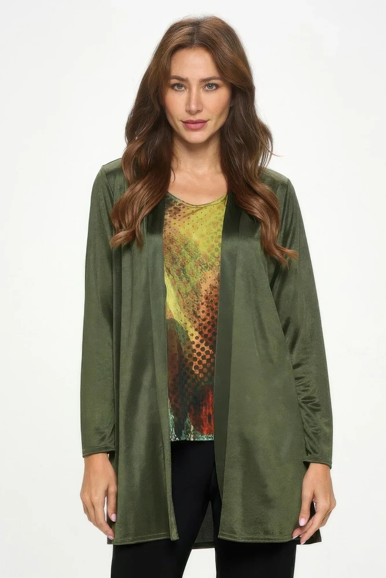 Satin Washer Duster Jacket | Mixtshop LLC Main image