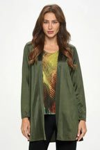 Satin Washer Duster Jacket | Mixtshop LLC
