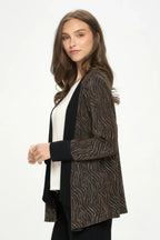 Glitter Nylon Long Sleeve Contrast Jacket | Mixtshop LLC