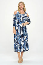 Hit Open Shoulder Long Dress | Mixtshop LLC