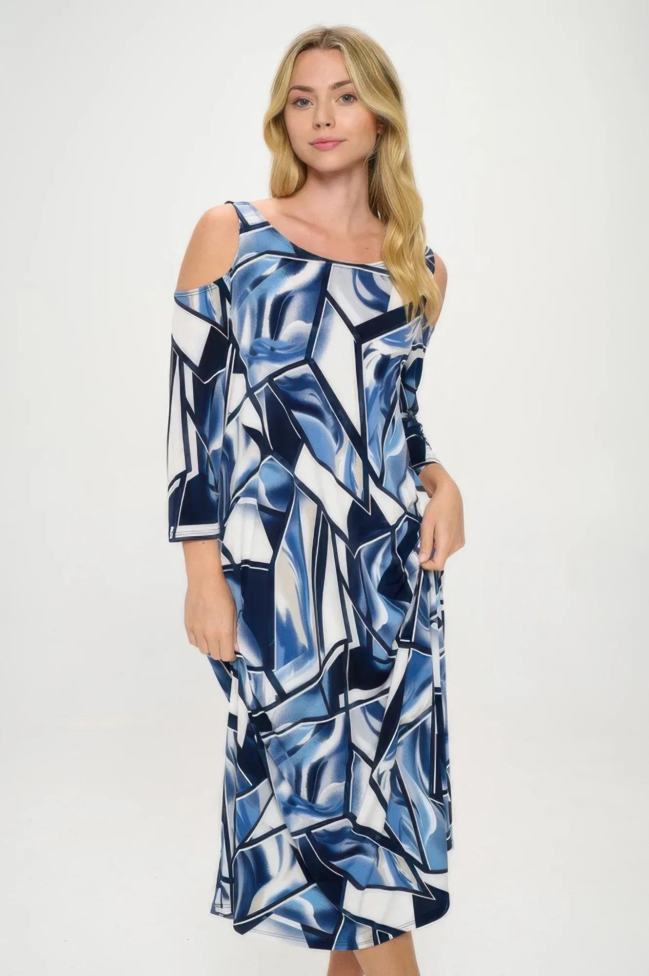 Hit Open Shoulder Long Dress | Mixtshop LLC