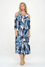 Hit Open Shoulder Long Dress | Mixtshop LLC
