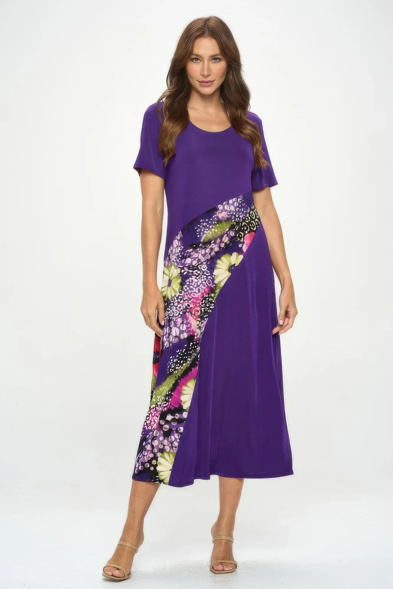 Bns Contrast Maxi Dress | Mixtshop LLC Main image