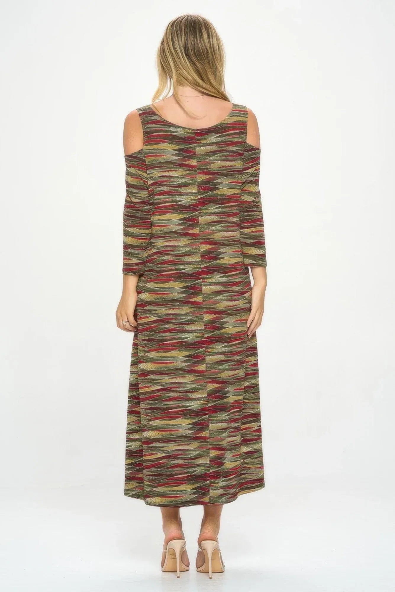 Hit Open Shoulder Long Dress Secondary image