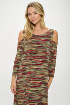 Hit Open Shoulder Long Dress | Mixtshop LLC