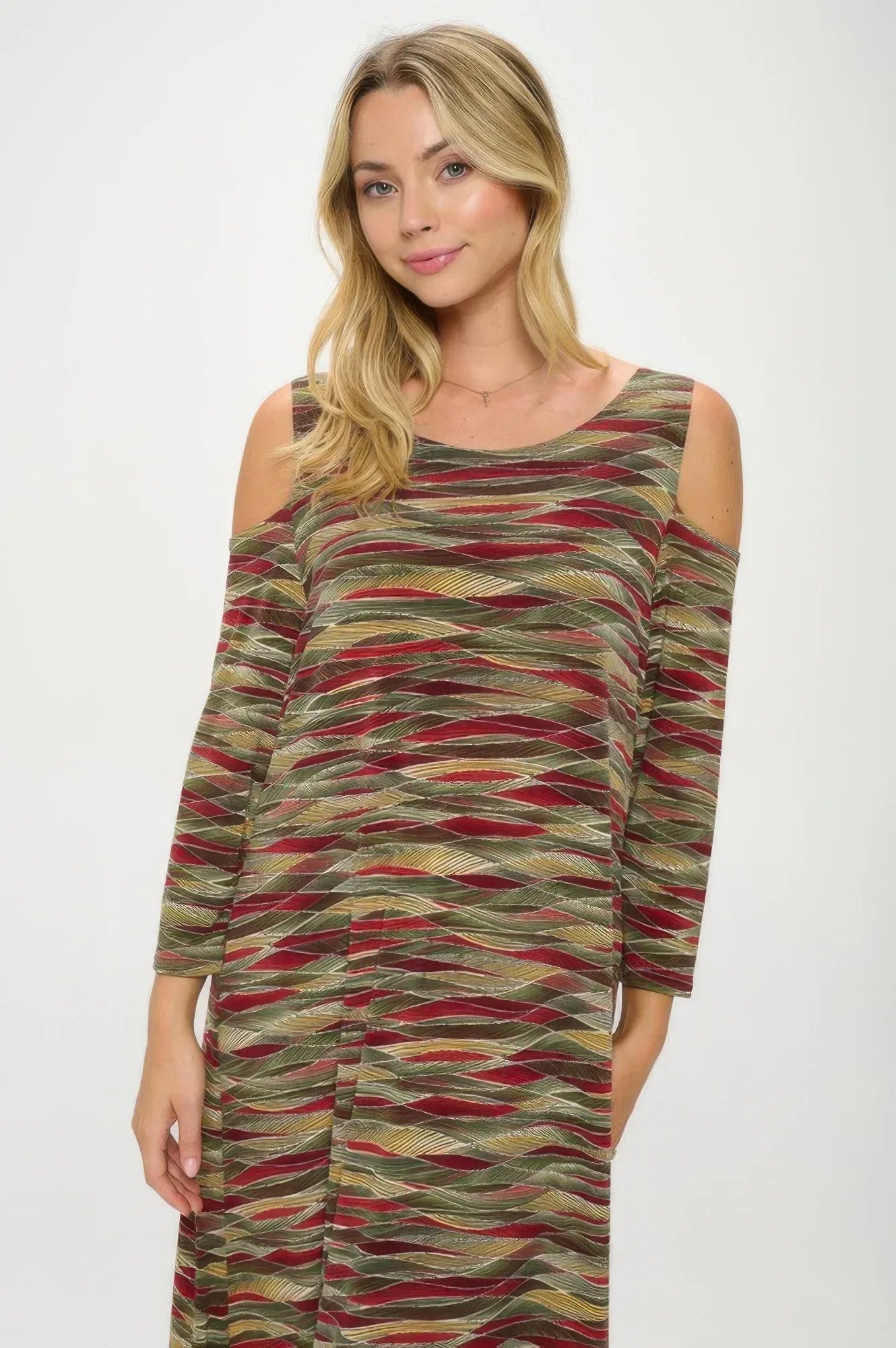 Hit Open Shoulder Long Dress | Mixtshop LLC