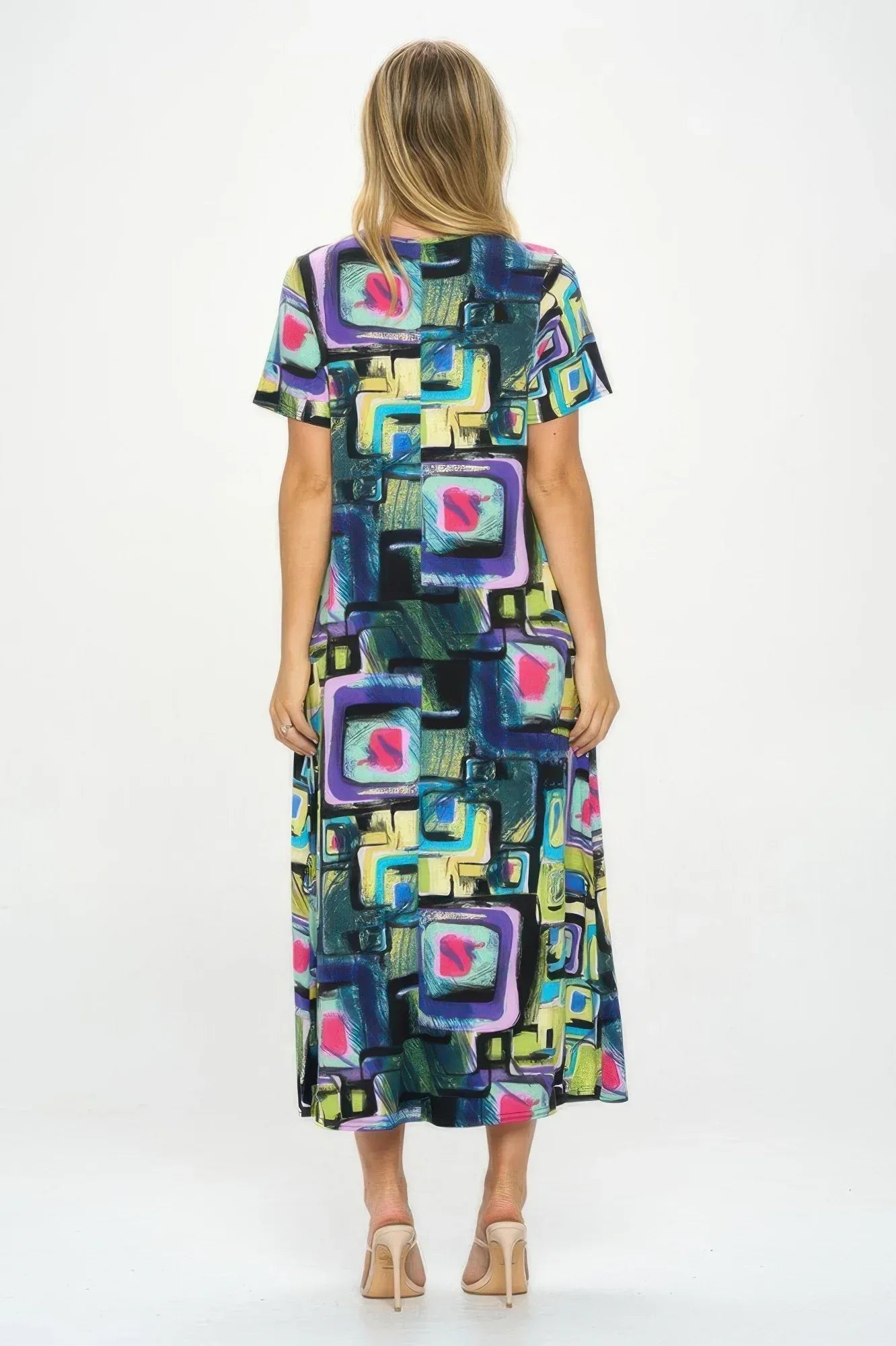 Hit V-neck Long Dress W/pocket | Mixtshop LLC