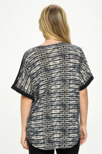 Hit Inbinding Neck Contrast Dolman Sleeve Top | Mixtshop LLC