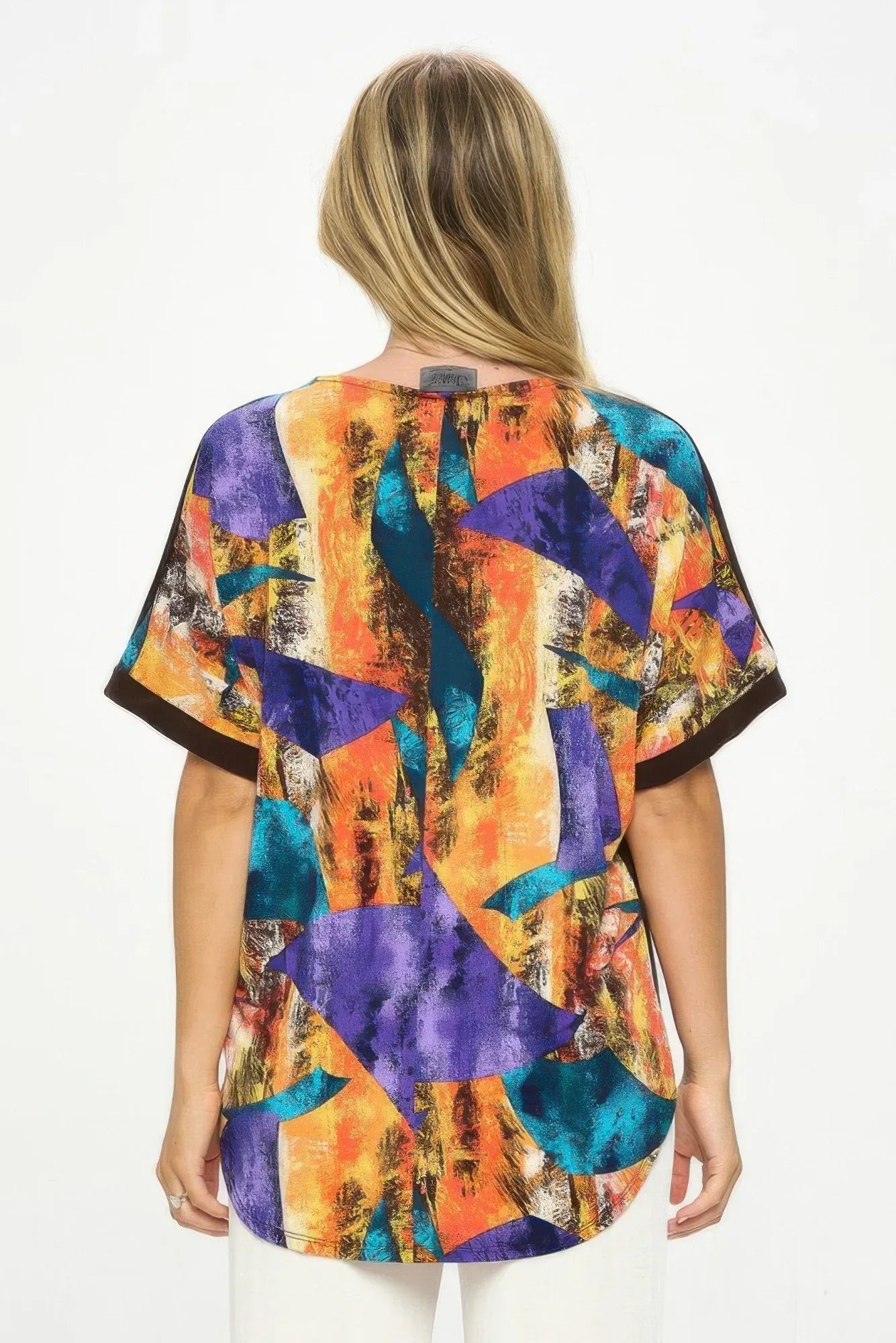 Hit Inbinding Neck Contrast Dolman Sleeve Top | Mixtshop LLC