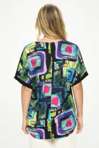 Hit Inbinding Neck Contrast Dolman Sleeve Top | Mixtshop LLC