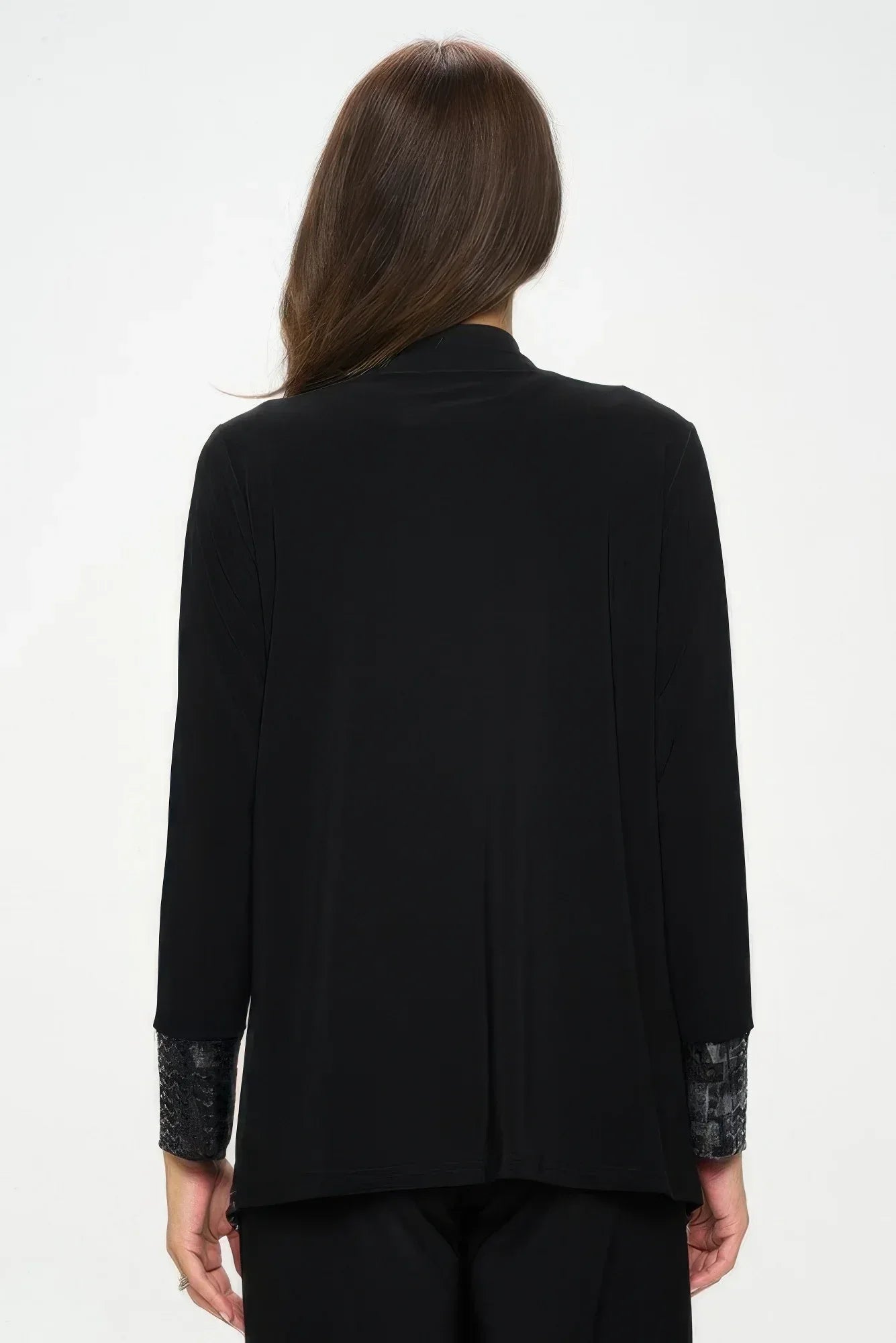 Nylon Foil Sequin Contrast Jacket | Mixtshop LLC