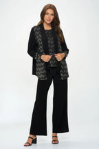 Nylon Foil Sequin Contrast Jacket | Mixtshop LLC