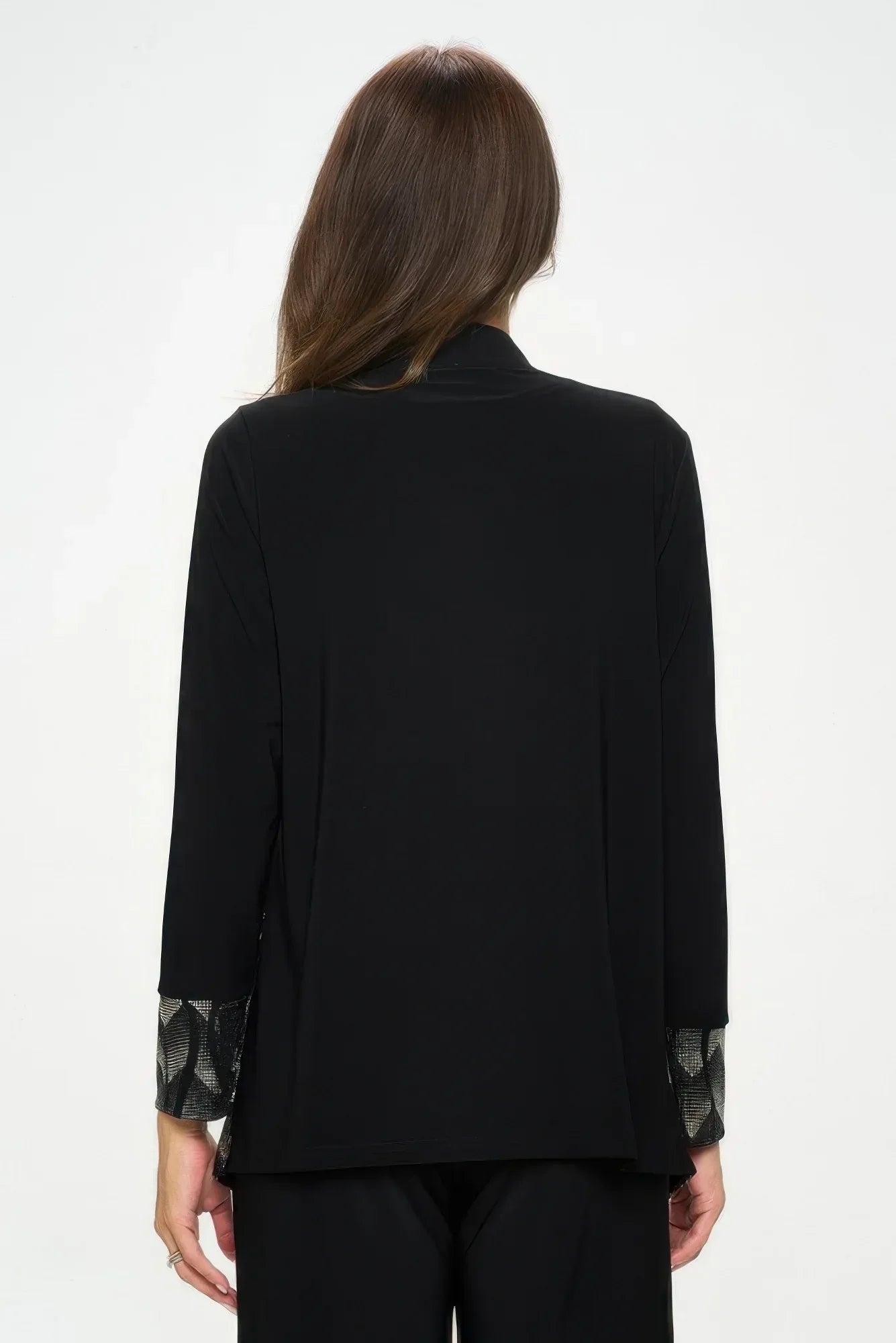 Nylon Foil Sequin Contrast Jacket | Mixtshop LLC