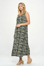 Hit V-neck Bias Long Dress W/pocket | Mixtshop LLC