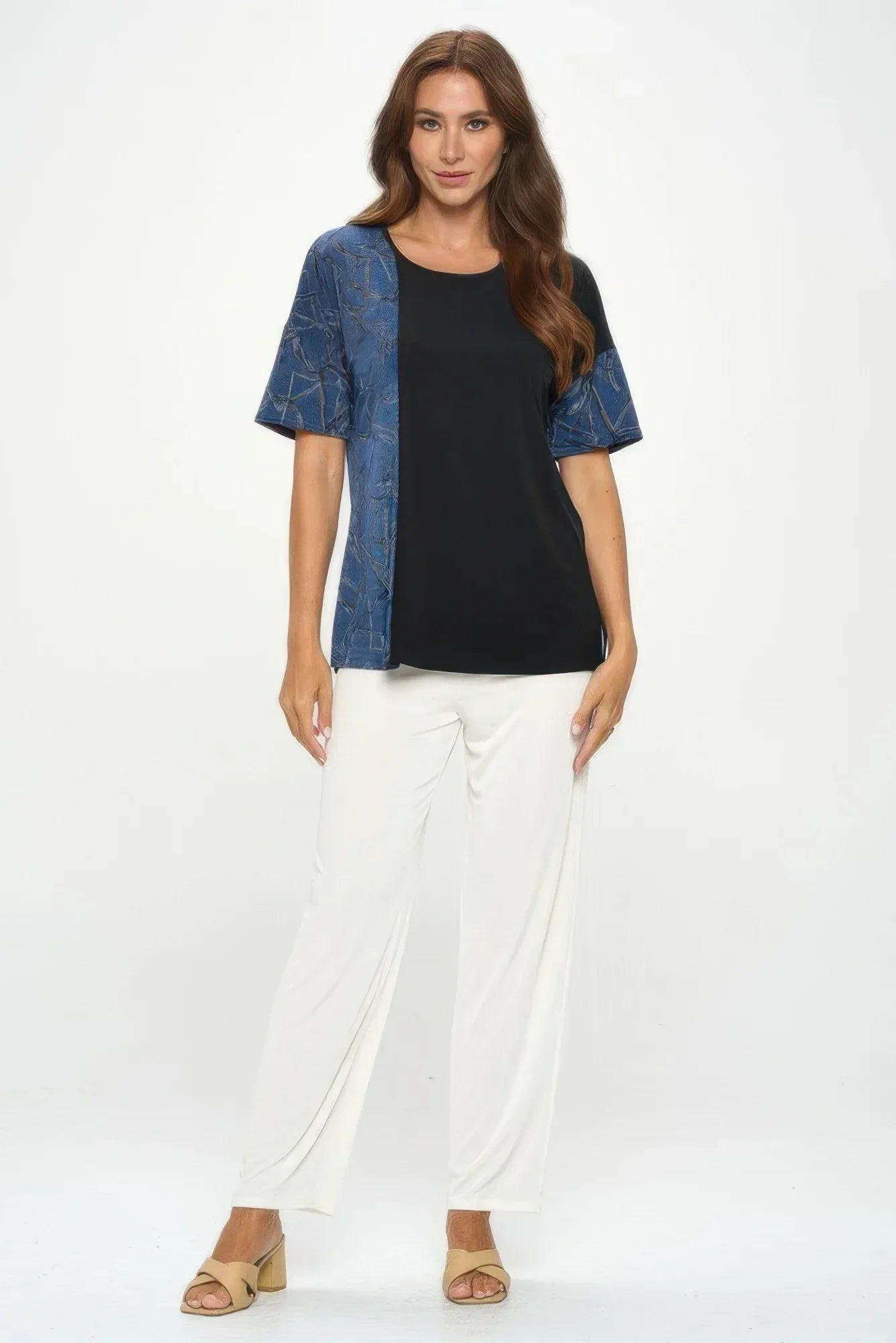Hit Round Neck Short Sleeve Top Secondary image