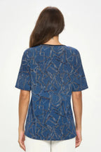 Hit Round Neck Short Sleeve Top | Mixtshop LLC