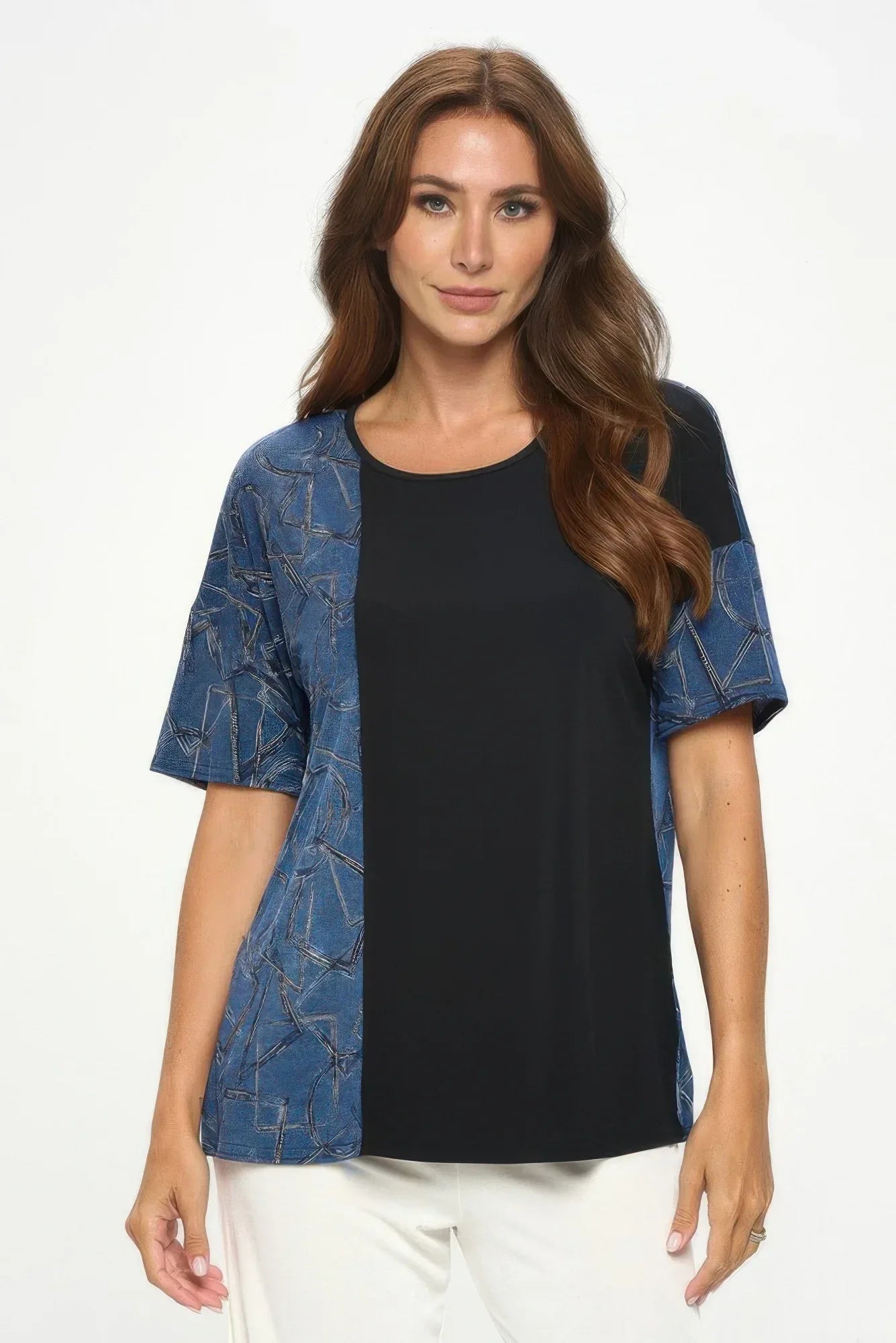 Hit Round Neck Short Sleeve Top | Mixtshop LLC