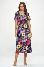 Print Bns Long Dress | Mixtshop LLC