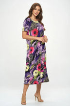 Print Bns Long Dress | Mixtshop LLC