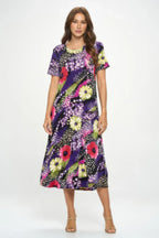 Print Bns Long Dress | Mixtshop LLC