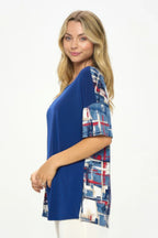 Hit Round Neck Short Sleeve Top | Mixtshop LLC