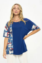 Hit Round Neck Short Sleeve Top | Mixtshop LLC