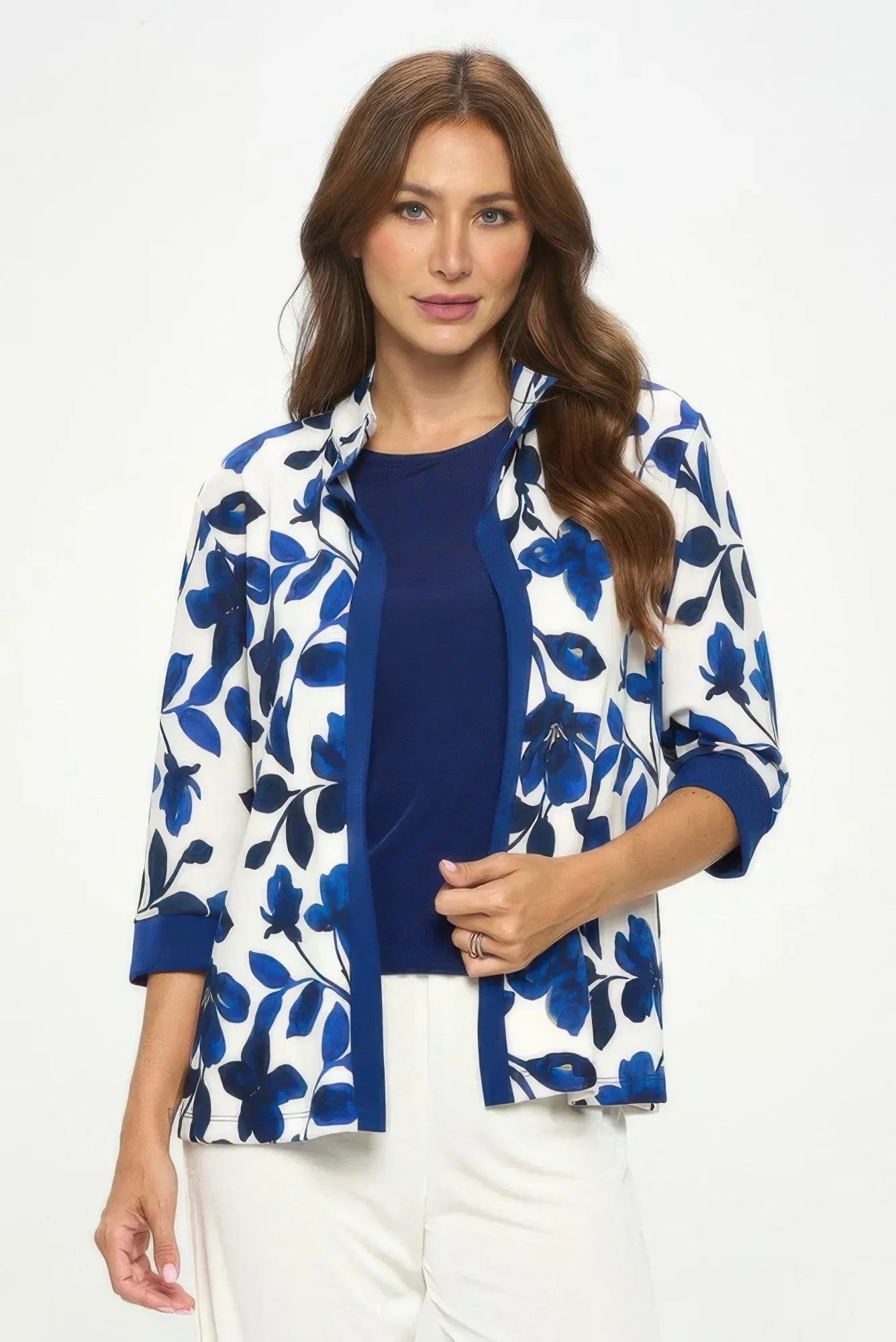 Damboru Print Contrast Jacket | Mixtshop LLC Main image