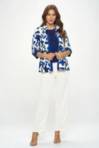 Damboru Print Contrast Jacket | Mixtshop LLC