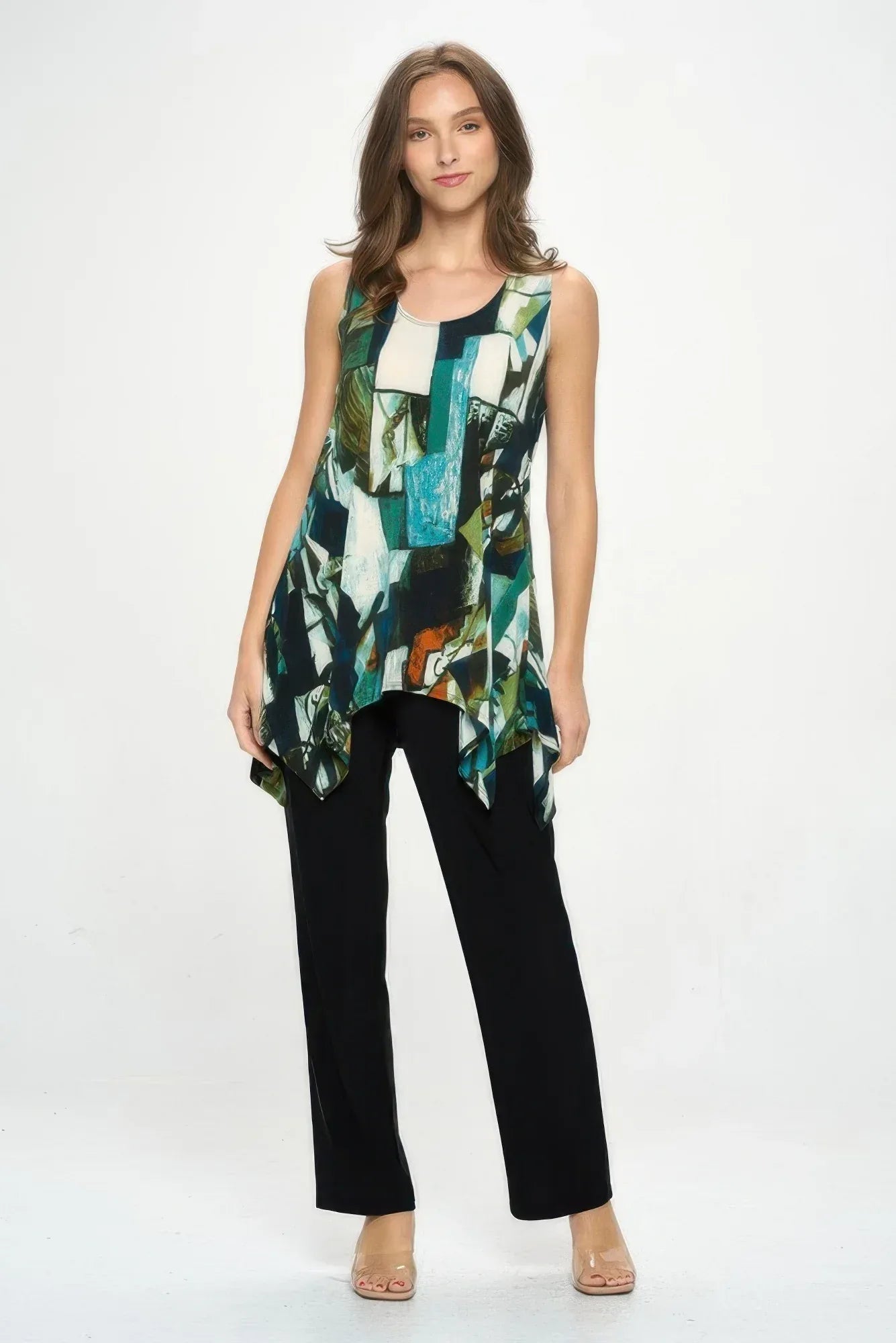 Hit Print Shark Bite Hem Tank Secondary image
