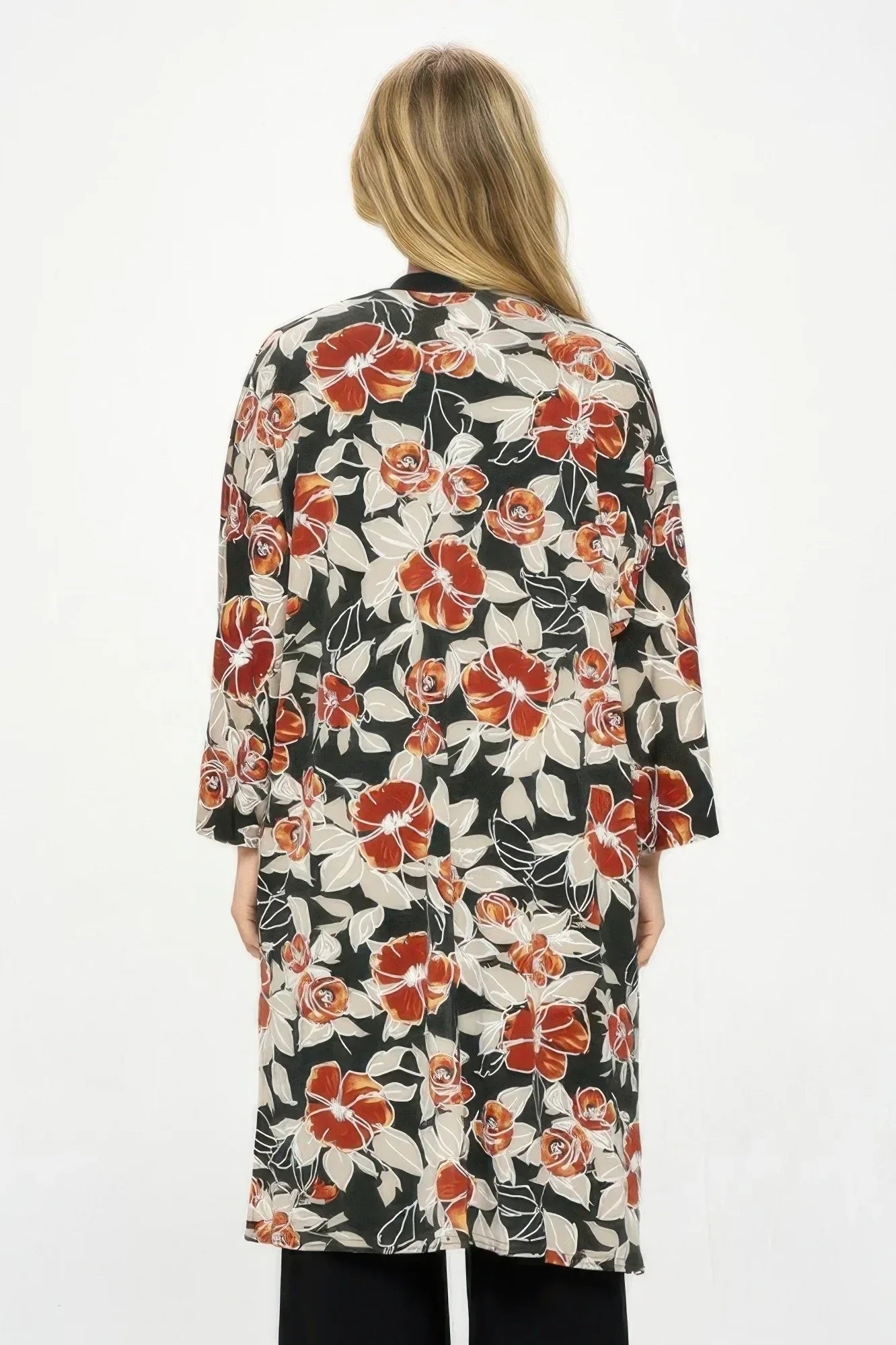 Hit Kimono Long Jacket W/pocket Secondary image