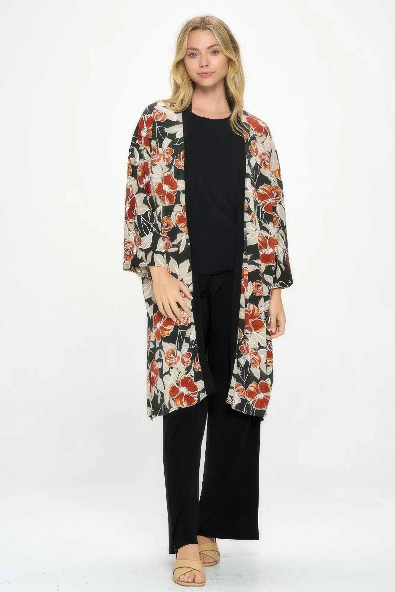 Hit Kimono Long Jacket W/pocket | Mixtshop LLC