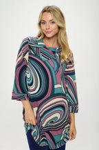 Split Neckline Tunic | Mixtshop LLC
