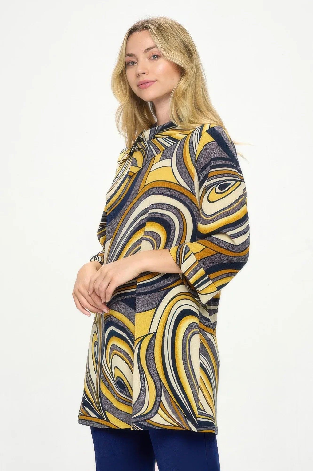 Split Neckline Tunic | Mixtshop LLC