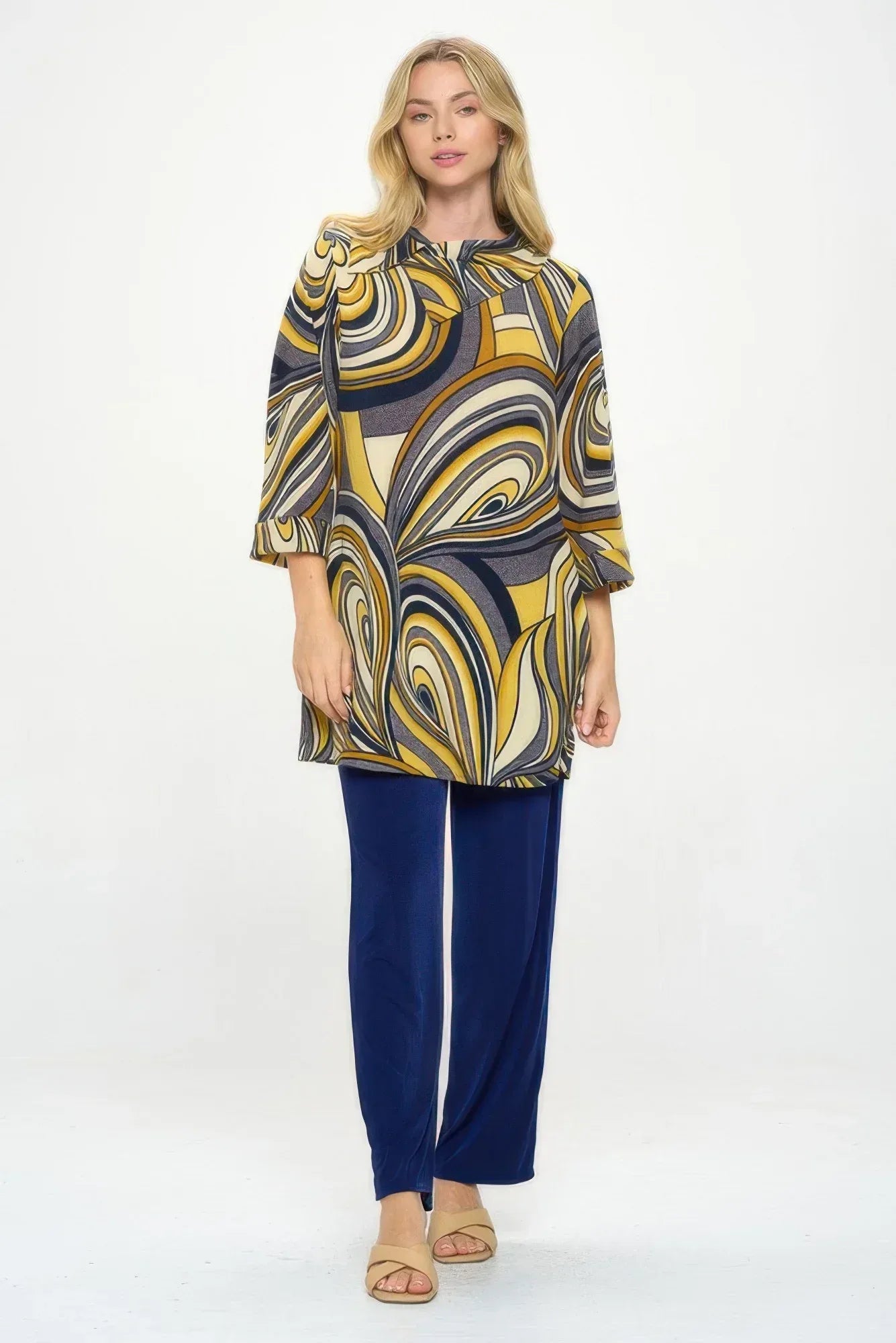 Split Neckline Tunic | Mixtshop LLC