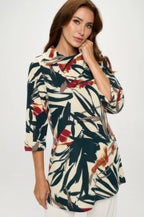 Stylish Split Neckline Tunic | Mixtshop LLC