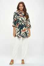 Stylish Split Neckline Tunic | Mixtshop LLC