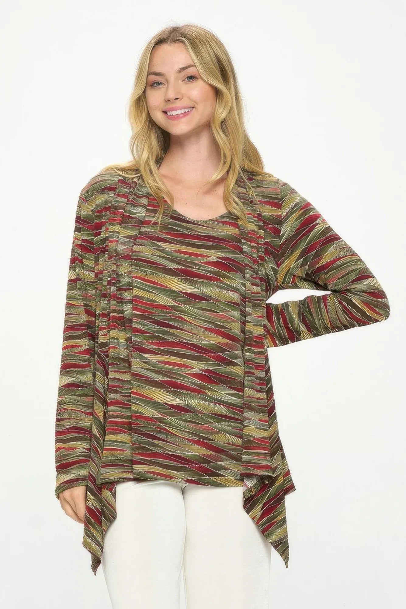 Mid Cut Print Jacket | Mixtshop LLC Main image