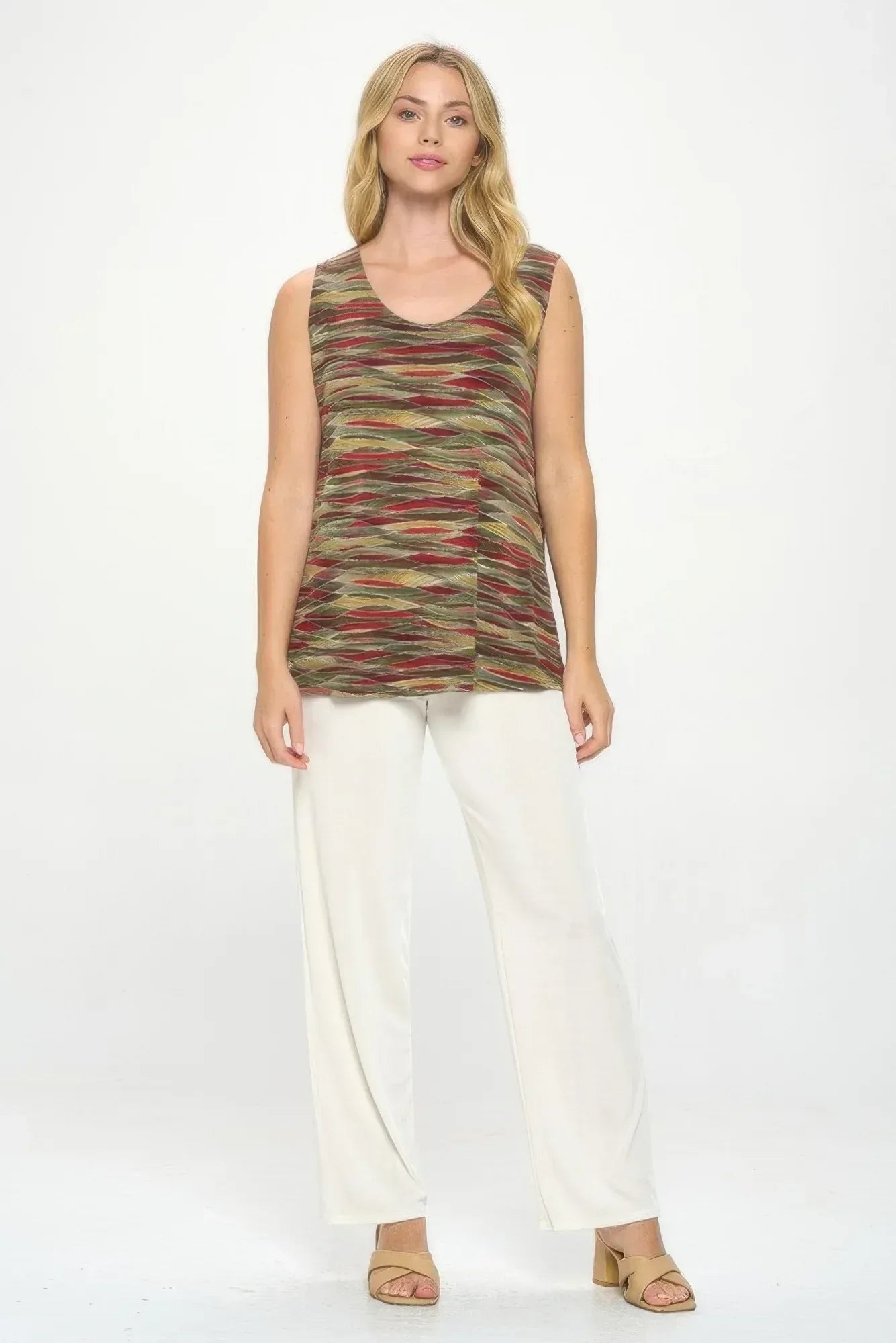 Hit Print Sleeveless Tank Top Secondary image