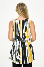 Boat Neckline Print Top | Mixtshop LLC