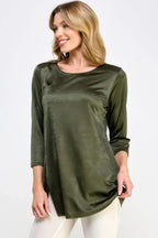 Washed Satin Elegance Top | Mixtshop LLC