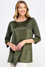 Washed Satin Elegance Top | Mixtshop LLC