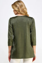 Washed Satin Elegance Top | Mixtshop LLC
