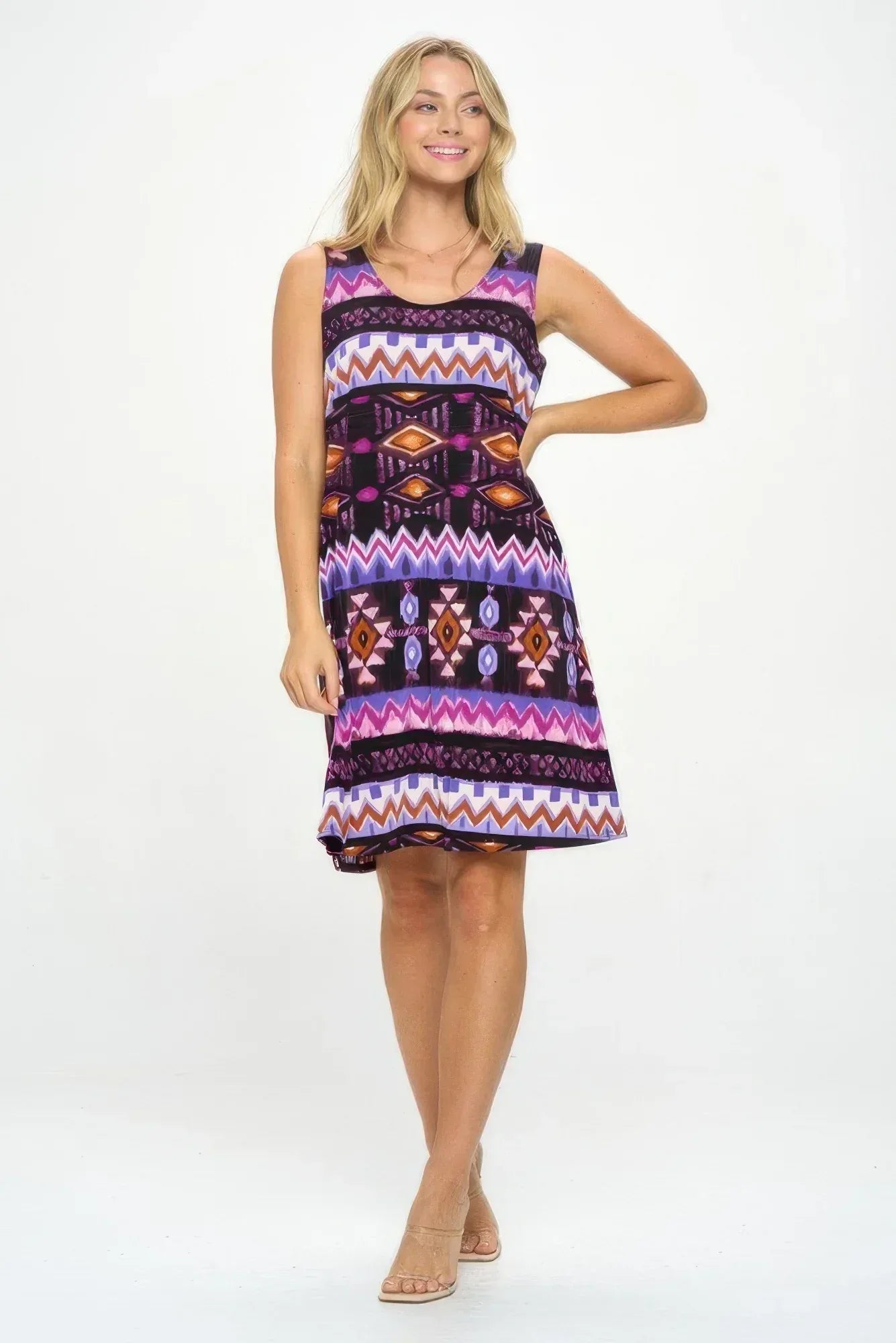 Sleeveless Tank Dress with Round | Mixtshop LLC