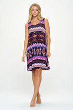 Sleeveless Tank Dress with Round | Mixtshop LLC