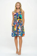 HIT V-Neck Bias Pocket Tank Dress | Mixtshop LLC