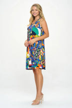 HIT V-Neck Bias Pocket Tank Dress | Mixtshop LLC