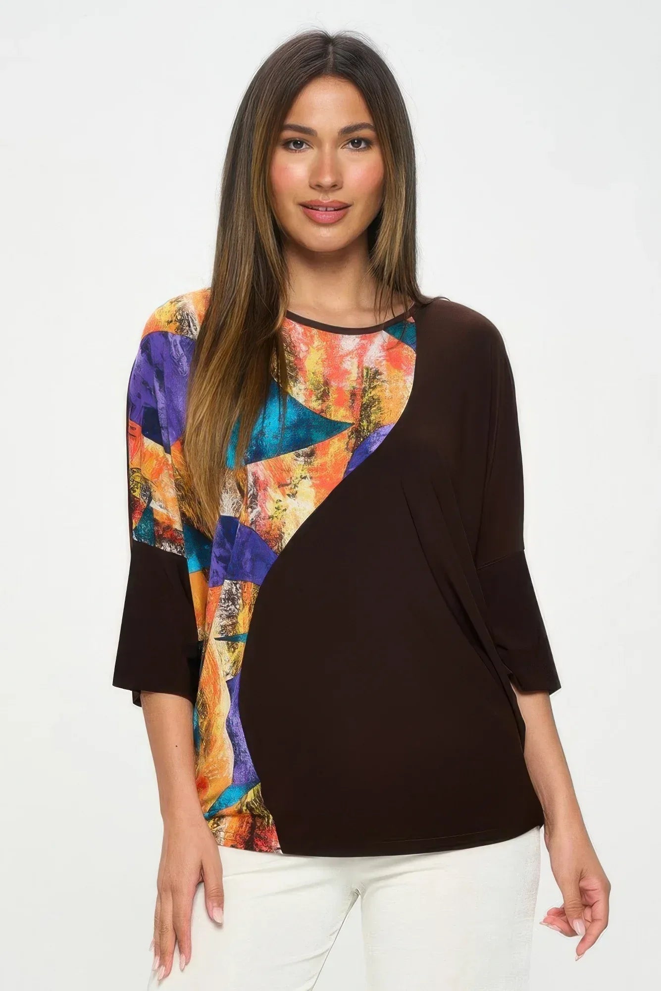 Contrast Print Top | Mixtshop LLC