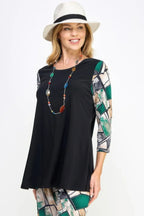 Colorblock Round Neck Top | Mixtshop LLC