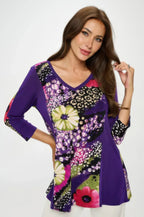 BNS V-Neck Binding Contrast Top | Mixtshop LLC